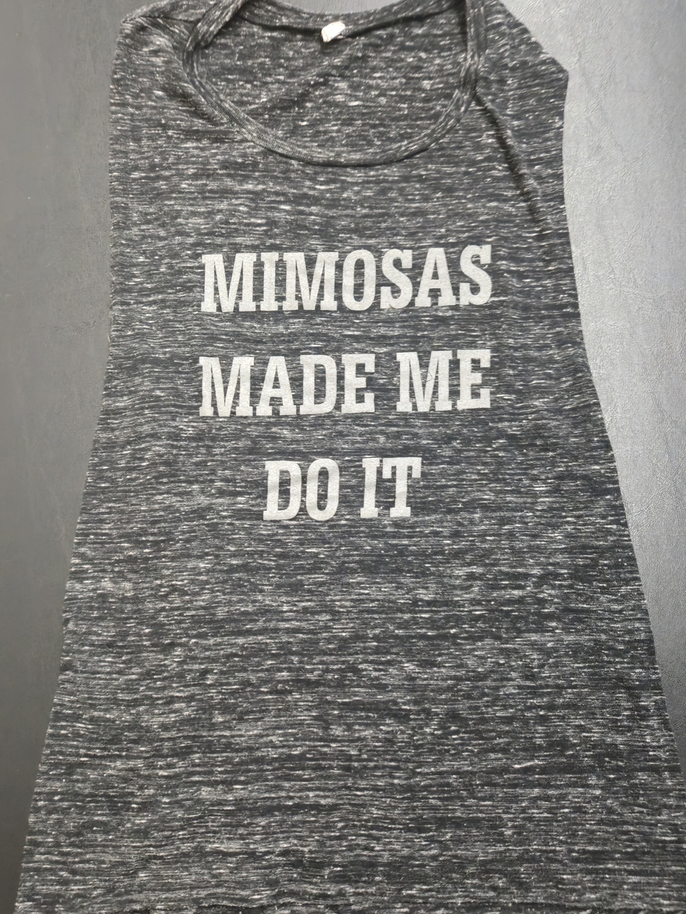 bella Gray Mimosas Made Me Do It Tank Top